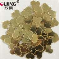 100pcs/set 3D Little Heart Acrylic Mirror Surface  Wall Sticker For Kids Rooms Wedding Decoration Wa