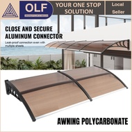 Awning Roof Outdoor Awning Heavy Duty Awning Roof Outdoor Aluminium Canopy DIY Size Polycarbonate Aw