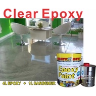 1L or 5L CLEAR EPOXY [ HEAVY DUTY ] EPOXY CLEAR COAT // TOP COAT CLEAR // FLAKE CLEAR COAT. Epoxy Floor Paint