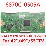 Tcon Board 6870C-0505A V14 TM120 GPLUS UHD Ver0.3 42'' 49'' 55'' TV Board for LG...etc. Logic Board 