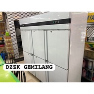 NEW 2025 - 6 DOORS UPRIGHT DUAL COMBINE CHILLER & FREEZER 1410L SOLID COOL SCX-6DCF