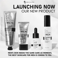 MS GLOW MEN, SABUN MUKA, SERUM MUKA, PAKET FACIAL WASH, PEMBERSIH MUKA PAKET COMPLETE MS GLOW MEN , 
