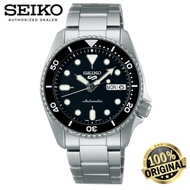 (Official Warranty) Seiko 5 Sports SKX Midi Black Dial Automatic Bracelet Unisex Watch SRPK29K1