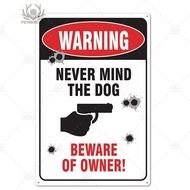 GOOD Beware of Dog Sign Warning Metal Sign Guard Dog Sign Wall Decor Yard Sign No Trespassing Metal 