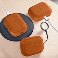 Lychee Pattern Case For AirPods 4 ANC Case AirPods Pro Earphone Accessories Pro3 3/Pro 2 Pro2 Case A