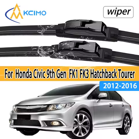 For Honda Civic 9th Gen 2012 - 2016 FK1 FK3 Hatchback Tourer Front Windshield Wiper Blades 2pcs Wind