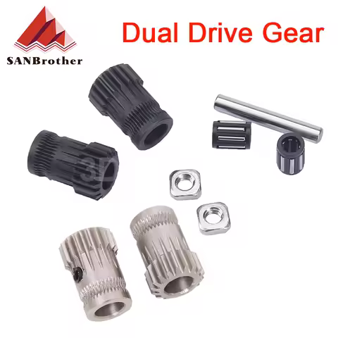 1Set Prusa i3 MK2/MK3 3D Printer Part Cloned Btech Dual Gears DIY Prusa i3 Steel Pulleys Kit 3D Prin