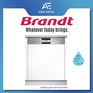 BRANDT BDB424VXA 60CM SEMI INTEGRATED BUILT-IN VORTEX DISHWASHER