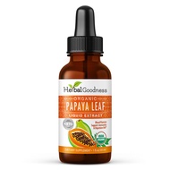 USDA Organic Papaya Leaf Extract for Platelets 1oz - Papaya Enzymes for Digestion and Blood Platelet