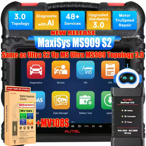Autel MaxiSys MS909 S2 Scanner, Same as Ultra S2 Up of MS Ultra MS909, Top Intelligen Scan Diagnosti
