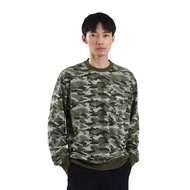 Roughneck Camo Mini Sig White Crewneck - Olive SS269