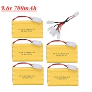 Ni-CD 9.6V 700mah Battery + 9.6v Charger For Rc toy Car Tank Train Robot Boat Gun AA 9.6v Rechargeab