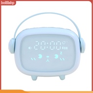 {bolilishp}  Mini Wireless Rechargeable Cute Angel Shape LED Night Light Mute Alarm Clock