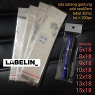 Plastic Display 100pc 5x18 8x18 9x18 10x18 12x18 13x18 15x18 Plastic hanging plastic accessories pla