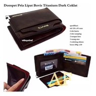 Dompet Pria Bovis & Co BBE PU-premium J09 ( HARGA GROSIR )- Coklat Tua