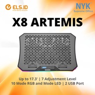 NYK Nemesis X8 Artemis Cooling Pad Notebook Up to 17.3' 10 RGB Modes