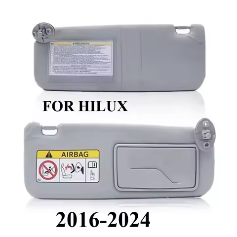 Sun Visors Cosmetic Mirror Light PVC Car Accessories for TOYOTA HILUX REVO 2015-2022 Foldable Sports