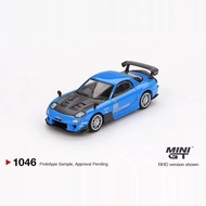 MINIGT Mazda RX7 RE Rain Palace 20B NA Alloy Car Model 1:64 Diecast Collection Limited Edition Motor
