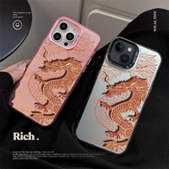 Fashion Brand Silver Black Laser Cool Chinese Dragon Casing For Samsung Galaxy A71 A72 A73 J7 Prime M23 M30S M31 Note 20 S21 Plus Ultra The Festival Style Style Lucky Phone Case