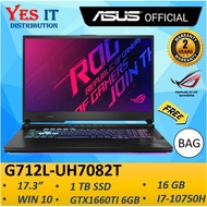 Asus ROG Strix G17 G712L-UH7082T 17.3'' FHD 120Hz Gaming Laptop ( i7-10750H, 16GB, 1TB SSD, GTX1660T