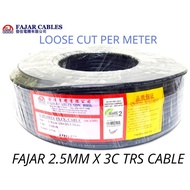 FAJAR TRS 2.5mm x 3C TRS Cable (loose cut)