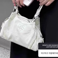 Korea ason Lee Tea Ren Same Style AS "ON Leather Surface Motorcycle Handbag
