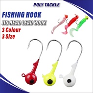Jig Head Fishing Hook Umpan Casting Haruan Soft Plastic Casting Mata Kail Ikan Mata Kail Pancing