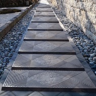 Cement Mold Floor Villa Simple Modern Style Cement Step Stone Courtyard Decoration Garden Creative S