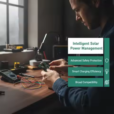 1Pcs MPPT Solar Charging Controller Board 5V 2.1A USB Output Cost-effective for Small Off-grid Solar