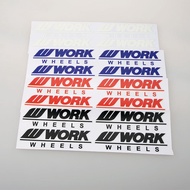 WORK Modified Wheel Hub Sticker WORK WHEELS Wheel Hub Car Car Sticker Three-Dimensional Transparent
