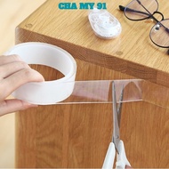 Nano Transparent Double-Sided Adhesive Tape Super Adhesive Double-Sided Adhesive Tape 3Cm*5M Reusabl