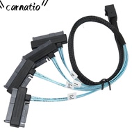 CARNATIOGV SFF 8643 to 4 SAS 29P Cable, 12Gbps High Speed Mini SAS HDD Cable, durable 50cm/1.6ft SFF