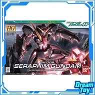 Bandai HG GN-009 Seraphim Gundam – Gundam 00 1/144 Scale Model Kit, Boasting Sleek Red & Gold Moldin