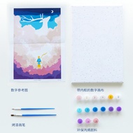 Hamachi Digital Oil Painting Set Children DIY Coloring Painting Handmade Graffiti Painting Enlighten