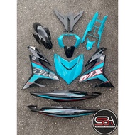 COVER SET Y15ZR V1 V2 MX KING CYAN CS6 BLACK SIAP TANAM COVERSET PREMIUM EDITION BODYSET Y15ZR YSUKU