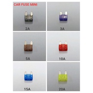 Car fuse 5PC 100% ORIGINAL 2A 3A 5A 10A 15A 20A Mini Blade Fuse For Car Auto Fuse