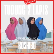 TUDUNG KOSHIBO Tudung Sekolah / Tudung 2 Lapis / Tudung Sekolah Menengah