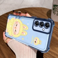 HP Casing For Samsung A14 4G A14 5G Case Protective Casing Silicone Softcase Cute Monster Casing Cel