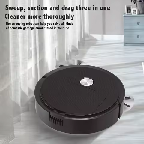 3-in-1 Wireless Smart Robot Vacuum Cleaner 1200mAh Rechargeable Sweeping Robot Automatic Sweeping Ma