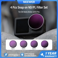 NEEWER Filters Set for DJI Osmo Action 3/4/5 Pro Bộ lọc máy ảnh Bộ lọc kính quang học CPL ND ND1000 