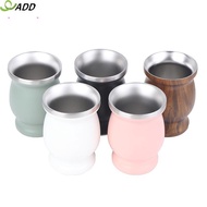 ADD Yerba Mate Cup 304 Stainless Steel 8oz Argentine Yerba Mate Gourd With illas AB