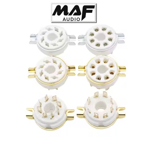 10pcs 8pin Octal K8A Ceramic Tube Socket Valve Base PCB Mount Chassis For KT88 EL34 6V6 6550 5A4R,6S