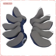 [szxmkj2lp] 10 Pieces Neoprene Golf Iron Club Transparent Window Head  Set - Various Colors