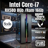 คอมพิวเตอร์ Core-i7 /Rx580 8Gb /Ram 16Gb เล่นเกมส์ ทำงาน สินค้าพร้อมจัดส่ง