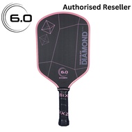 SIX ZERO 6.0 Pickleball Paddle 16mm Double Black Diamond Power (DBD) - Elevate your game with the
