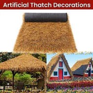 Tropical Artificial Thatch Grass Roof,Turf,Synthetic Yellow Straw Roll For Bar Hut,Thatch Roof Decor