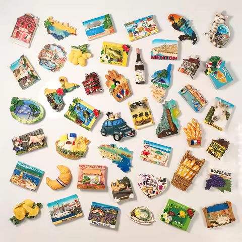 France，Provence，Strasbourg，Saint Tropez，Akaxiong Bay，Baguette，Oysters，island，3D Stereoscopic，Resin p