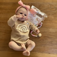 ตุ๊กตา Reborn ทำมือ ขนาด 18 นิ้ว รุ่น Meadow Bebe ตุ๊กตาเด็กแรกเกิดทาสี ของเล่นเด็ก ของขวัญสำหรับเด็