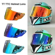 djoumgKYT TT COURSE Motorcycle Helmet Visor Lens Full Face Helmet Casco Moto Accessories Windshield Anti-UV KYT Capacete TTC VESC-8