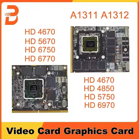 Original For iMac 21.5" A1311 27" A1312 Graphics Video Card HD4670 HD5670 HD6750 HD6770 HD4850 HD575